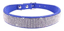 Collar de piel sintética con cristales de imitación