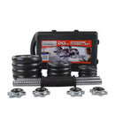 Set De Mancuernas Pesas Ajustables Hasta 20kg Con Barra