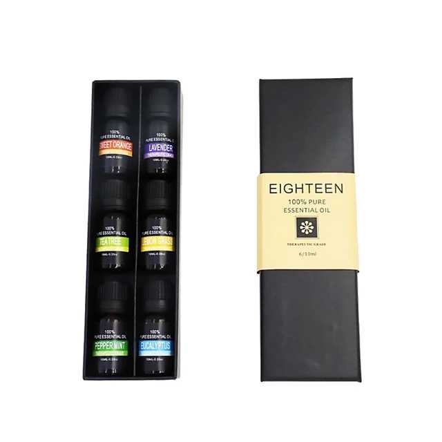 Set de 6 aceites esenciales de 10ml cada uno