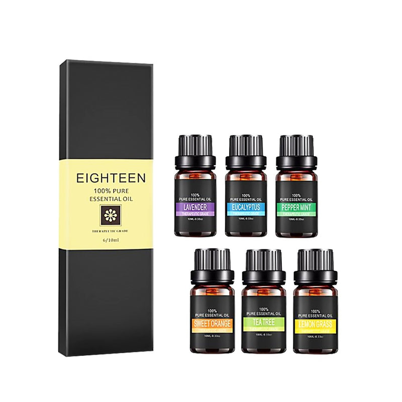 Set de 6 aceites esenciales de 10ml cada uno