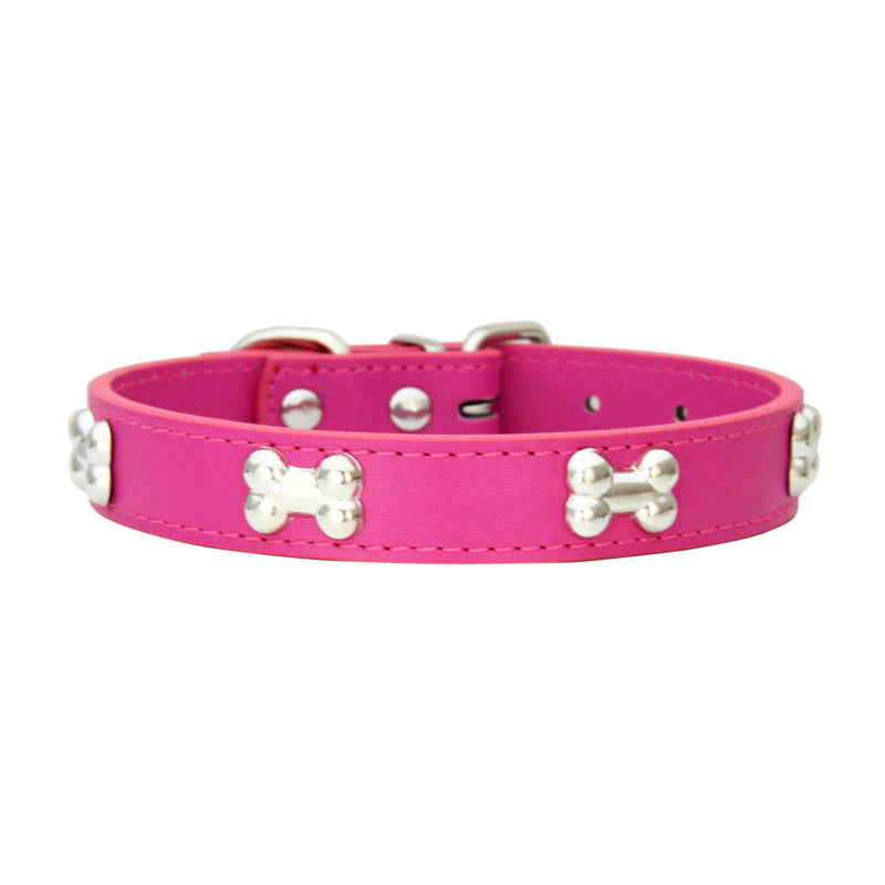 Collar para perritos en forma de hueso