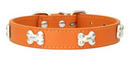 Collar para perritos en forma de hueso