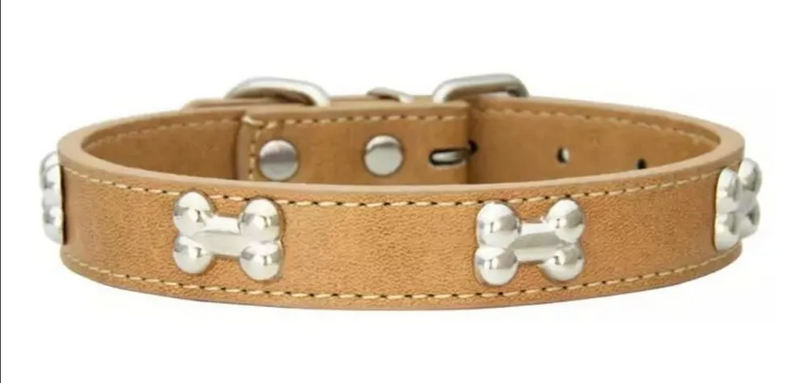 Collar para perritos en forma de hueso