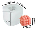 Molde de silicón en forma de cubo 3D