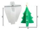 Molde de silicón en forma de árbol de navidad