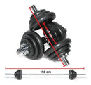Set de mancuernas ajustables 50kg