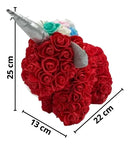 Unicornio de flores artificiales