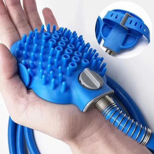 Guante de baño con maguera