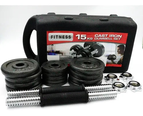 Set de mancuernas ajustables de 15kg