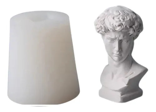 Molde de silicón en forma de el David 3D