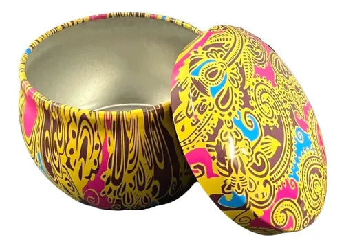 Set de 16 piezas de latas para fabricación de velas con diseño de mandala