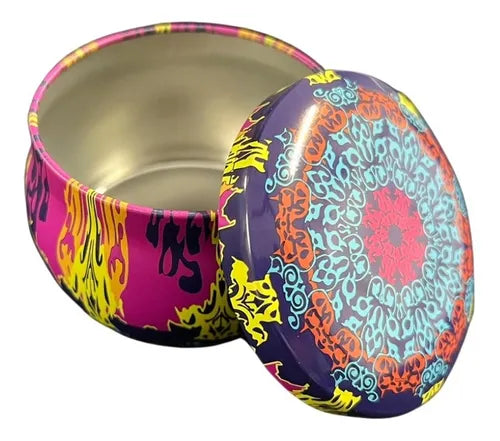 Set de 16 piezas de latas para fabricación de velas con diseño de mandala