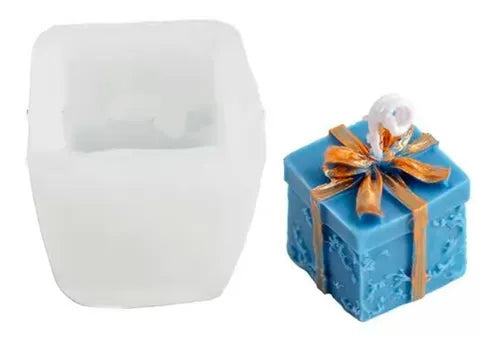 Molde en forma de regalo de silicón