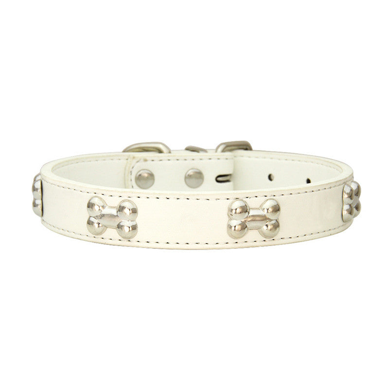 Collar para perritos en forma de hueso