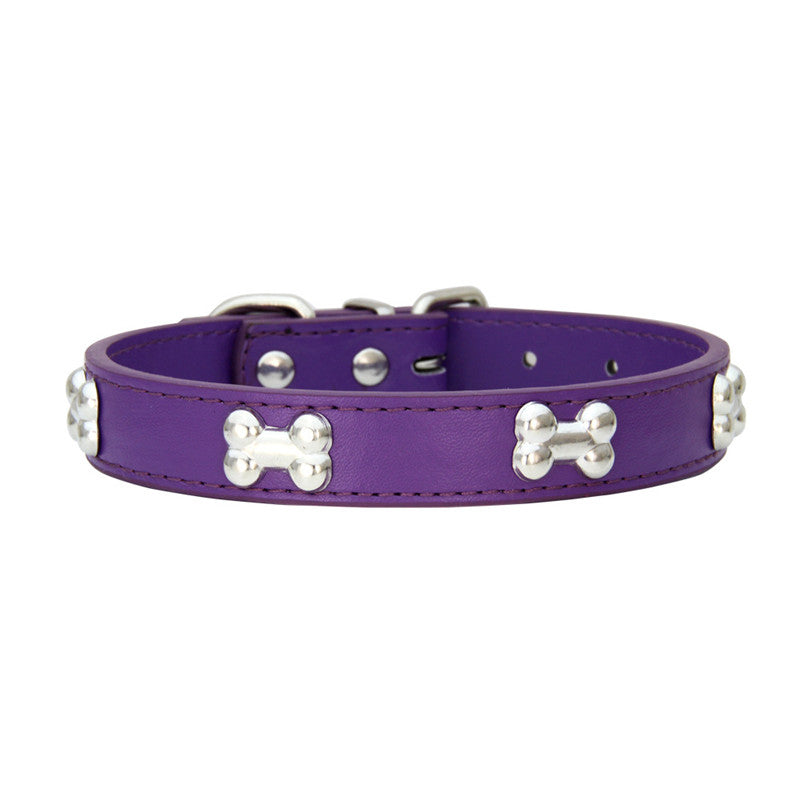 Collar para perritos en forma de hueso