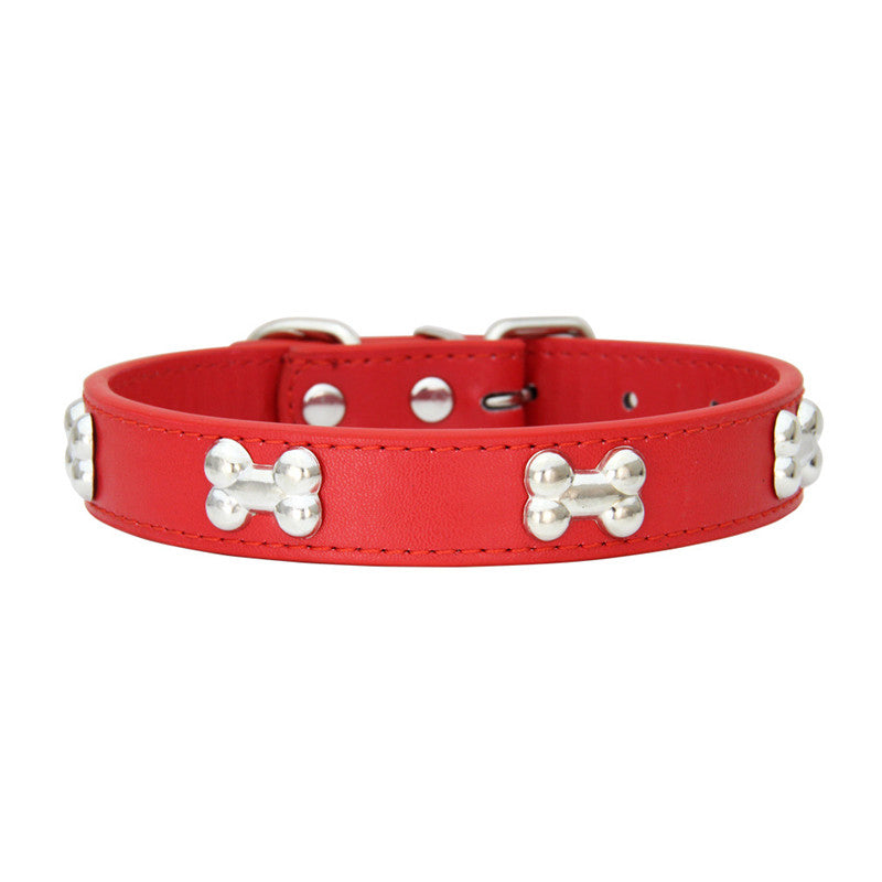 Collar para perritos en forma de hueso