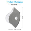 Filtro de carbón activado 5 capas para mascarilla deportiva kit 4 piezas