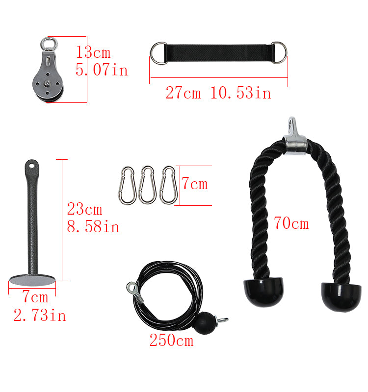 Sistema De Cable Con Polea Cuerda De Agarre Entrenamiento