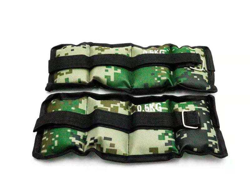 Polainas Ajustables Tobillo Muñeca .5kg C/u Kit 2 Piezas