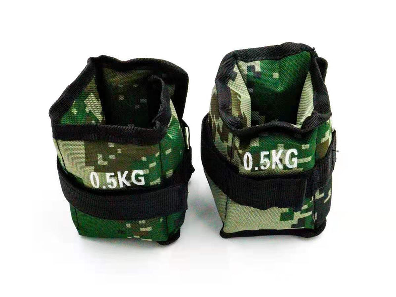 Polainas Ajustables Tobillo Muñeca .5kg C/u Kit 2 Piezas