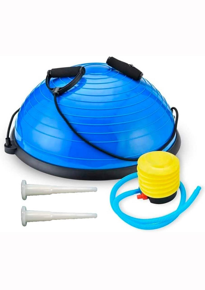 Bosu Ball Entrenador de equilibrio Crossfit-Balance-Yoga-Pilates Incluye ligas de Resistencia