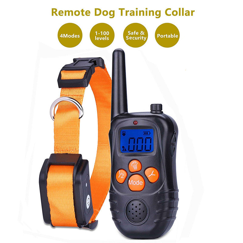 Collar Anti-Ladridos Perro Entrenamiento Con Control Remoto