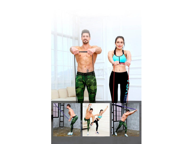 Banda De Resistencia Pull Ups Crossfit Kit 2 Piezas Verde Y Morado