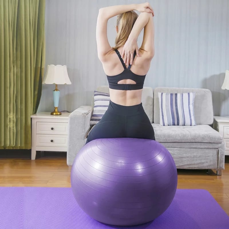 Pelota de yoga 65cm. Incluye bomba para inflado